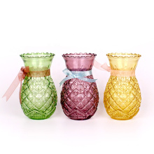 hot sale pineapple shaped glass vase 500ml for Home decoration